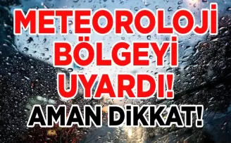 Meteoroloji bölgeyi uyardı! Aman dikkat
