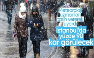 Meteoroloji uzmanları uyardı! İstanbul’a yüzde 90 kar yağacak