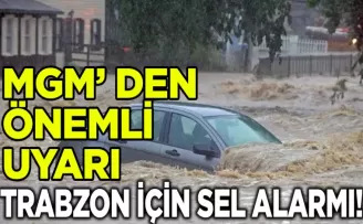 MGM’den Trabzon’a Önemli Uyarı!