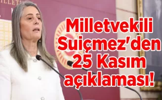 Milletvekili Suiçmez’den 25 Kasım açıklaması