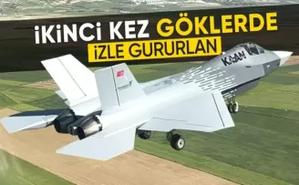 Milli muharip uçak KAAN ikinci kez gökyüzü ile buluştu
