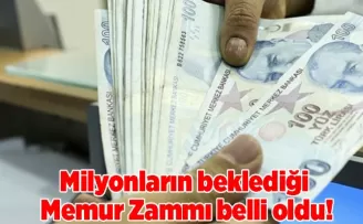 Milyonların beklediği Memur Zammı belli oldu!