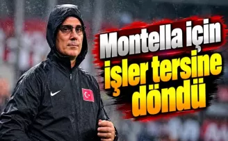Montella için işler tersine döndü