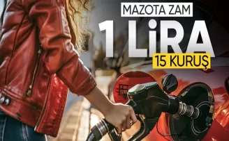 Motorine 1 lira 15 kuruş zam!