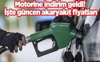Motorine indirim geldi! İşte güncen akaryakıt fiyatları