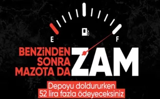Motorinin litre fiyatına 87 kuruşluk zam geliyor