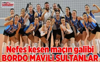 Nefes kesen maçın galibi BORDO MAVİLİ SULTANLAR