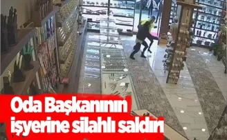 Oda başkanının iş yerine silahlı saldırı