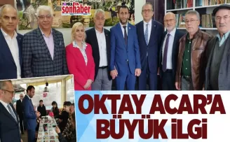 Oktay Acar’a büyük ilgi
