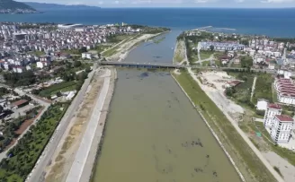 Ordu'da Melet Irmağı'nda ıslah çalışmaları sürüyor