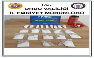Ordu’da otomobildeki yangın tüpünde uyuşturucu ele geçirildi