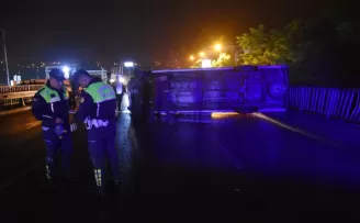 Ordu’da yolcu minibüsünün devrildiği kazada 3 kişi yaralandı
