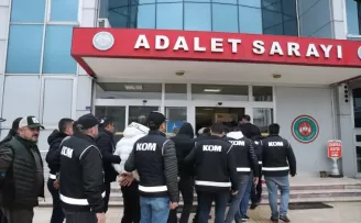 Ordu merkezli 4 ildeki suç örgütü operasyonunda yakalanan 25 kişi adliyede