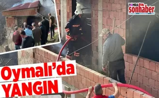 Oymalı’da bir evde yangın çıktı...