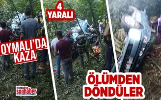 Oymalı’da Kaza Ölümden döndüler