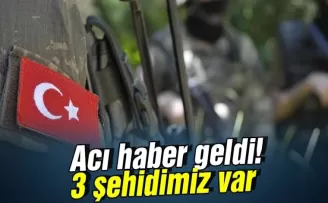 Pençe-Kilit bölgesinde 3 asker şehit oldu