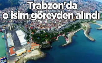 Resmi Gazete’de yayımlandı! Trabzon’da o isim görevden alındı