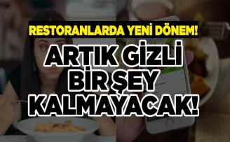 Restoran ve Kafelerde Yeni Dönem: Artık Gizli İçerik Kalmayacak!