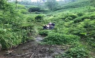 Rize’de ilkel teleferikten düşen kadın yaralandı
