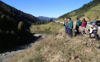 Rize'nin su ihtiyacını karşılayacak gölet inşası için yer teslimi yapıldı