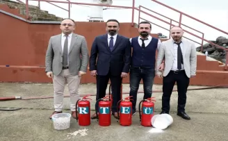 RTEÜ, atık kum midyesi kabuğundan yangın söndürücü biyolojik toz üretti