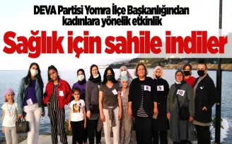 Sağlık için sahile indiler