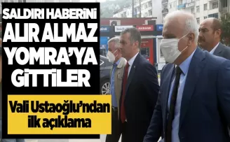 Saldırıyı haber alır almaz Yomra'ya gittiler
