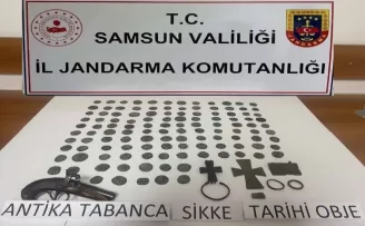 Samsun’da 120 sikke ele geçirildi