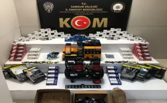 Samsun'da 21 bin 860 filtreli sigara kağıdı ele geçirildi