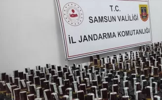Samsun'da 288 litre kaçak içki ele geçirildi