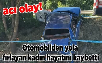 Samsun’da acı olay! Otomobilden yola fırlayan kadın hayatını kaybetti
