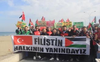 Samsun’da “Büyük Filistin Yürüyüşü“ düzenlendi