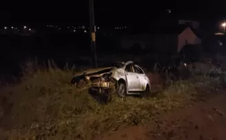 Samsun’da devrilen otomobildeki 2 kişi yaralandı