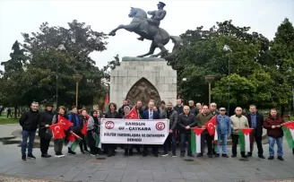 Samsun’da Gazze’ye destek açıklaması