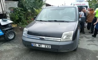 Samsun’da hafif ticari aracın çarptığı kişi yaralandı