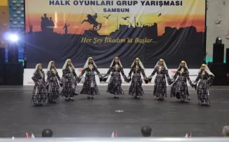 Samsun’da Halk Oyunları Kulüpler Arası Grup Yarışması yapıldı