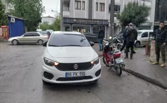 Samsun’da otomobille çarpışan motosikletin sürücüsü yaralandı