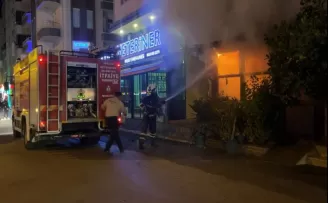Samsun’da restoranda çıkan yangın söndürüldü