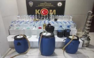 Samsun'da sahte içki operasyonunda 6 zanlı yakalandı