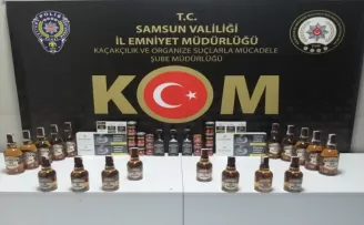 Samsun'da sahte içki operasyonunda bir şüpheli yakalandı