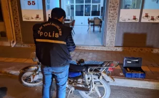 Samsun’da şasi numarası silinmiş motosiklet bulundu