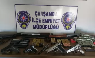 Samsun’da silah kaçakçılığı operasyonunda 6 zanlı yakalandı