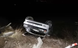 Samsun’da tarlaya devrilen otomobildeki 1 kişi yaralandı
