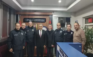 Samsun Emniyet Müdürü Urhal, görevdeki personelin yeni yılını kutladı