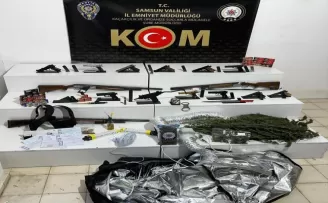 Samsun merkezli organize suç örgütü operasyonunda 34 zanlı yakalandı