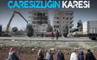 Şanlıurfa’da depremde ağır hasar alan binaların yıkımına başlandı