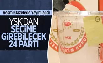 Seçime girecek siyasi partiler açıklandı