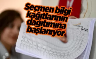 Seçmen bilgi kağıtlarının dökümüne ve dağıtımına başlanıyor