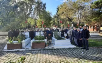 Şehit Meşeci Bafra'daki kabri başında anıldı