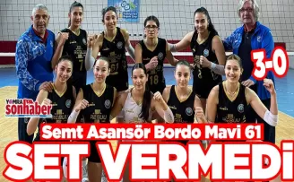 Semt Asansör Bordo Mavi 61 set vermedi: 3-0